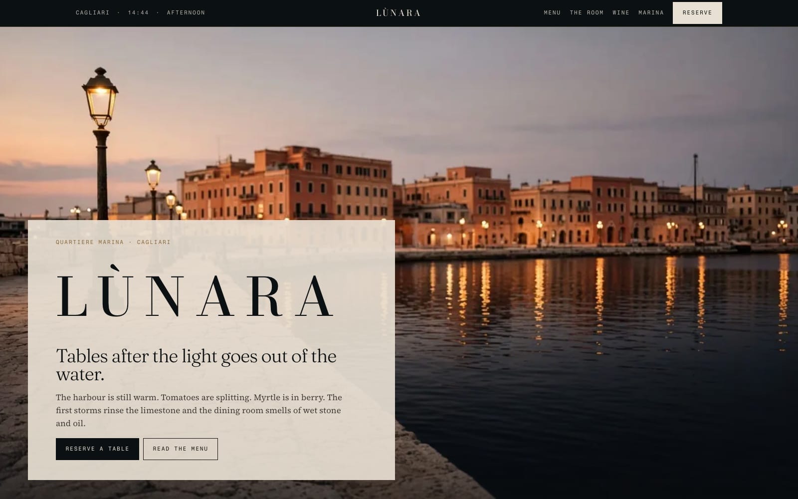 LÙNARA — Contemporary Mediterranean restaurant